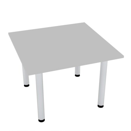 Skutchi Designs 42 in W, 42 in L, 29 in H, Engineered Wood Top, Grey HAR-SQ-42-POST-XD01